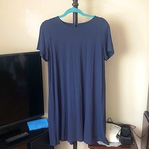 J. Jill navy/grey rayon dress NWT
